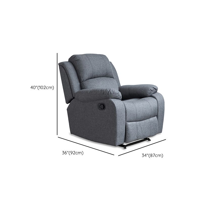 Contemporary Home Theater Recliner Metal Solid Color Arm Reclining Swiveling Clearhalo 'Chairs & Seating' 'furn' 'furn_recliners' 'Furniture' 'Living Room Furniture' 'Recliners' 1200x1200_bd99f576-055b-47ad-91ff-e361bad93d0b