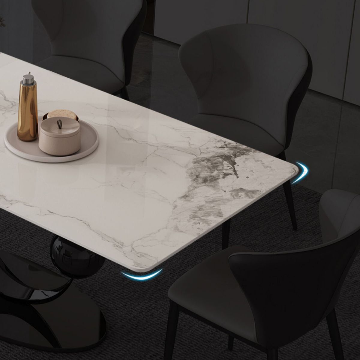 1/4/5/7 Pieces Dining Chairs Set White Rectangular Dining Room Table for Home Clearhalo 'Dining Room Sets' 'Dining Tables & Seating' 'dining_room_set' 'furn' 'furn_dining_room_set' 'Furniture' 'furniture_dining_room_set' 'Kitchen & Dining Furniture' 'kitchen&dining_furn' 'kitchen' 1200x1200_bd9a2f02-8bc7-4212-b666-cfbaafbf9ae8