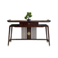 長方形の形状茶色のコンソールソファテーブルの現代コンソールテーブルウッド