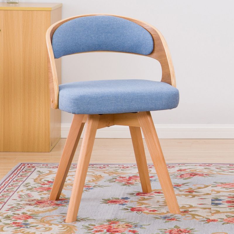 Contemporary Style Dining Chair Solid Wood Open Back Side Chair of 17" Wide for Home Clearhalo ' kitchen&dining_furn' 'Dining Chairs' 'Dining Tables & Seating' 'dining_chair' 'furn' 'furn_dining_chair' 'Furniture' 'furniture_dining_chair' 'Kitchen & Dining Furniture' 'kitchen' 1200x1200_bd9aff34-e409-40ab-a08e-519763689c1f