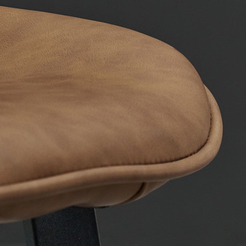 Industrial Style Wingback Chairs Leather Dining Armless Chairs for Kitchen Clearhalo ' kitchen&dining_furn' 'Dining Chairs' 'Dining Tables & Seating' 'dining_chair' 'furn' 'furn_dining_chair' 'Furniture' 'furniture_dining_chair' 'Kitchen & Dining Furniture' 'kitchen' 1200x1200_bd9b1f22-ca42-426e-a521-34a4b6d2de97