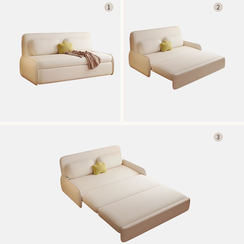 Scandinavian Foldable Futon Sleeper White Futon Sleeper Sofa Bed