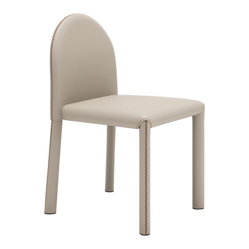 Contemporary Style Dining Chair Kitchen Armless Side Chair with Metal Legs Clearhalo ' kitchen&dining_furn' 'Dining Chairs' 'Dining Tables & Seating' 'dining_chair' 'furn' 'furn_dining_chair' 'Furniture' 'furniture_dining_chair' 'Kitchen & Dining Furniture' 'kitchen' 1200x1200_bd9cf86f-db37-438e-b8e3-1371fece914e