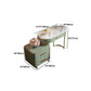 Green Makeup Vanity Desk 30.31" High Vanity Tables with 3 Drawer Clearhalo 'Bedroom Furniture' 'furn' 'furn_makeup_vanities' 'Furniture' 'Makeup Vanities' 'makeup_vanities' 1200x1200_bd9d07e0-e75f-4899-a879-0068c9b70e18