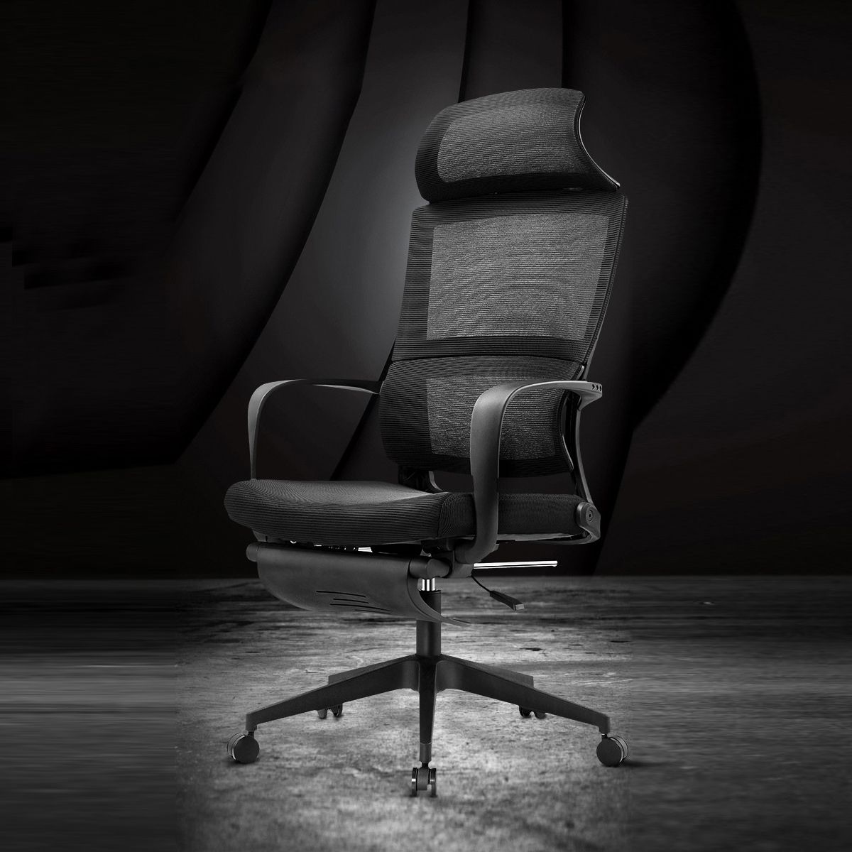 Contemporary Arm Chair Fixed Arms Adjustable Seat Height Swivel Office Chair Clearhalo 'furn' 'furn_office_chair' 'Furniture' 'Office Chairs' 'Office Furniture' 'office_chair' 1200x1200_bd9dfd8d-05c9-4333-b7be-4936820e6114