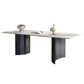 Modern 1/2/3/4/7 Pieces Rectangle Dining Set Sintered Stone Top Dinette Table Set
