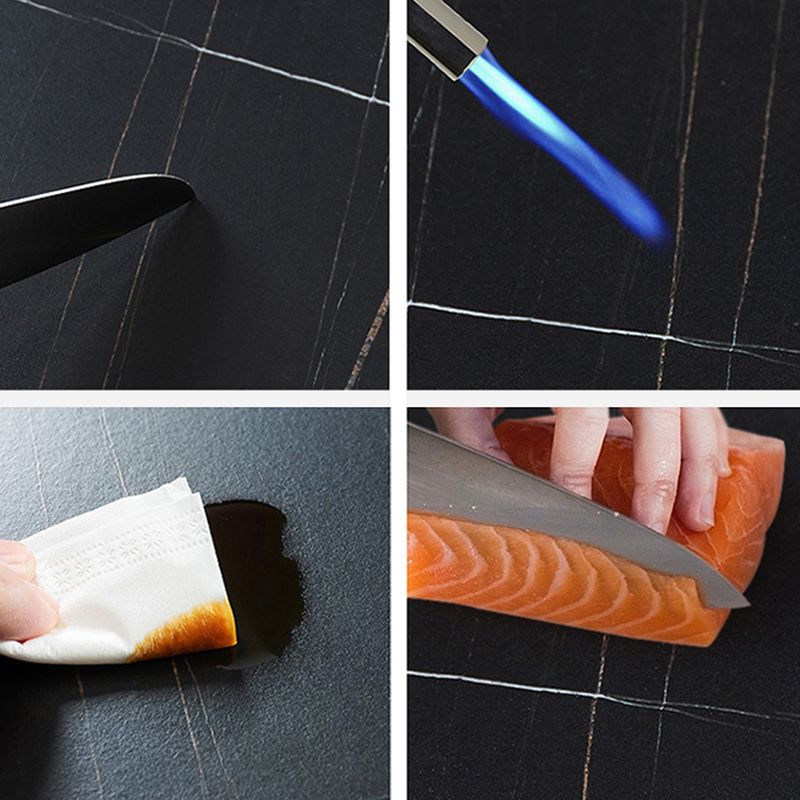 Mesa de lujo tradicional de lujo Mesa de piedra sinterizada con pedestal