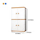 Contemporary Style Wardrobe Armoire Plastic Non-Hanging Armoire with Door
