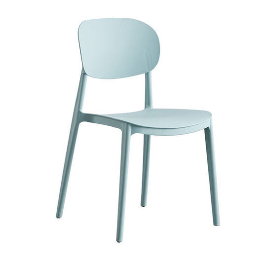 Glam Style Plastic Side Chair Matte Finish Open Back Dining Chair for Home Clearhalo ' kitchen&dining_furn' 'Dining Chairs' 'Dining Tables & Seating' 'dining_chair' 'furn' 'furn_dining_chair' 'Furniture' 'furniture_dining_chair' 'Kitchen & Dining Furniture' 'kitchen' 1200x1200_bda6df5a-487e-40f4-9bdb-501c4718727a