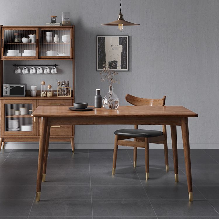Rectangle Modern Dining Table Wood Color Fixed Table with Ashwood Solid Wood Clearhalo ' dining_table' 'Dining Tables & Seating' 'Dining Tables' 'furn' 'furn_dining_table' 'Furniture' 'furniture_dining_table' 'Kitchen & Dining Furniture' 'kitchen&dining_furn' 'kitchen' 'kitchen_dining_table' 1200x1200_bda99393-491e-433e-a416-6658f2533886