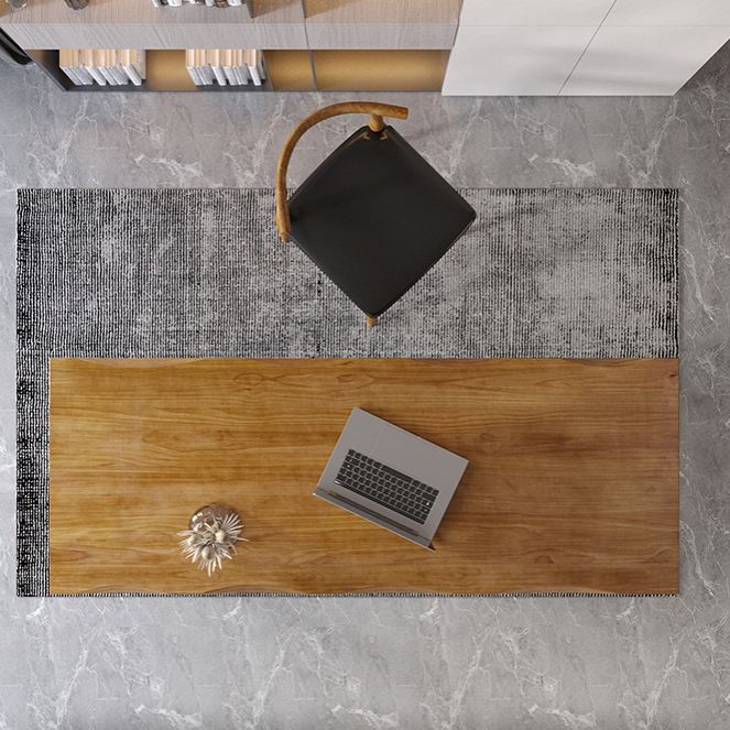 Industrial Style Writing Desk Solid Wood Office Desk with Sled Base Clearhalo 'furn' 'furn_office_desk' 'Furniture' 'Office Desks' 'Office Furniture' 'office_desk' 1200x1200_bdaa0561-f3e2-476c-8bf5-802991855ee2