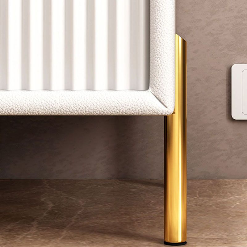 Cajones de 2 cajones incluyen mesa nocturna de la mesa de la piedra del lado de la piedra, 15.8 "de altura