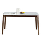 Rectangle 4 Legs Mid-Century Table White Fixed Table of Sintered Stone Clearhalo ' dining_table' 'Dining Tables & Seating' 'Dining Tables' 'furn' 'furn_dining_table' 'Furniture' 'furniture_dining_table' 'Kitchen & Dining Furniture' 'kitchen&dining_furn' 'kitchen' 'kitchen_dining_table' 1200x1200_bdaac285-a1b4-4eb1-abc7-ce1e6ab9bb62
