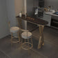 Contemporary 1/2/3/5 Pieces Bar Table Set Rectangle Bar Table with High Metal Stools Clearhalo 'Bar Furniture' 'furn' 'furn_home_bar_bar_sets' 'Furniture' 'Home Bars & Bar Sets' 'home_bar_bar_sets' 'Kitchen & Dining Furniture' 1200x1200_bdad82f8-0d9e-4272-aab4-8ed9861b1dac