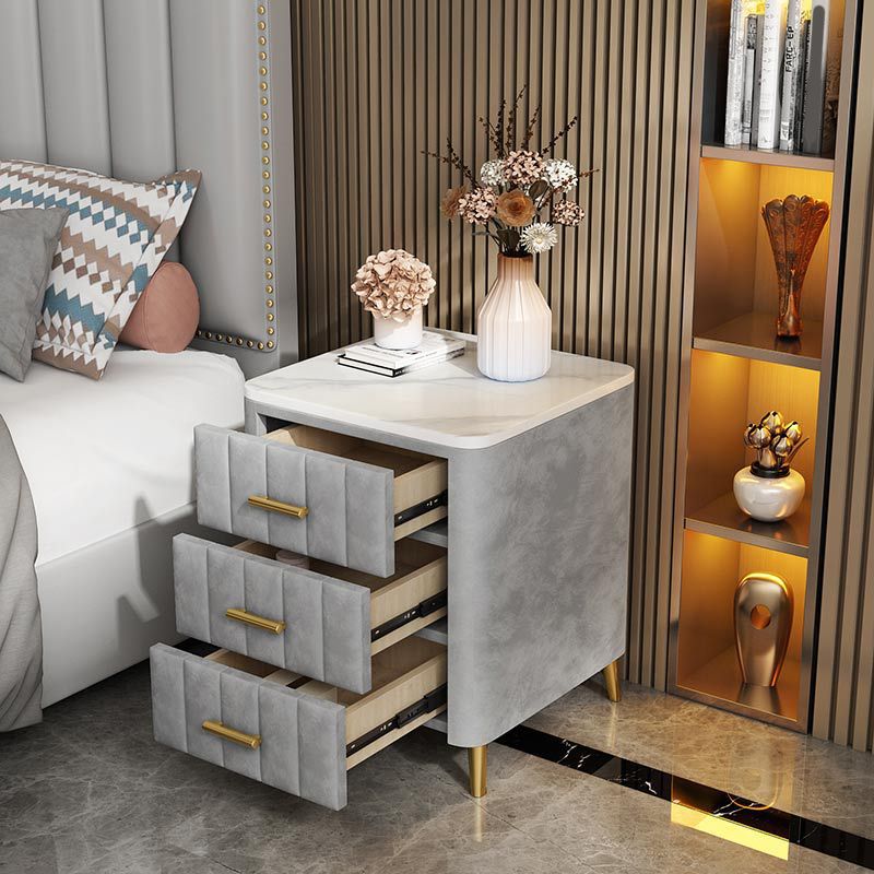 Slate Bedside Cabinet Modern Minimalist Bedside Table with Legs Clearhalo 'Bedroom Furniture' 'furn' 'furn_night_stand' 'Furniture' 'night_stand' 'Nightstands' 1200x1200_bdb01f9f-7eaa-4068-9663-3c3e565e6673