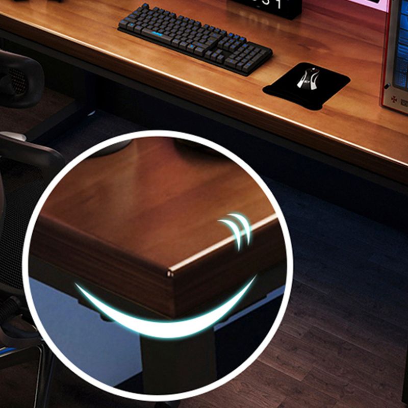 Solid Wood Industrial Writing Desk rechthoekig hout gaming bureau voor thuis