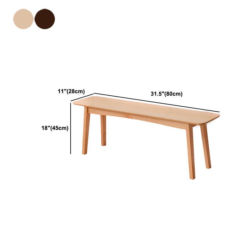 11 Inch Wide Bench Modern Solid Wood Seating Bench with Legs Clearhalo 'Benches' 'Chairs & Seating' 'furn' 'furn_benches' 'Furniture' 'Living Room Furniture' 1200x1200_bdb55287-5ea0-4886-831c-43ccedb989de