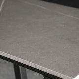 Eigentijdse rechthoek Bar Hoogte Tafel IJzer en Stone Indoor Bar eettafel