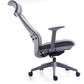 Silla de oficina moderna, altura ajustable del asiento, brazos fijos, silla de escritorio deslizante con ruedas