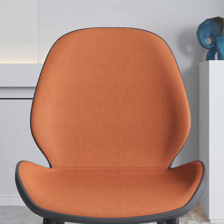 Contemporary Indoor-Outdoor Metal Chair Home Wingback Armless Side Chair Clearhalo ' kitchen&dining_furn' 'Dining Chairs' 'Dining Tables & Seating' 'dining_chair' 'furn' 'furn_dining_chair' 'Furniture' 'furniture_dining_chair' 'Kitchen & Dining Furniture' 'kitchen' 1200x1200_bdb78d41-68e3-49c2-a93d-2735af217517