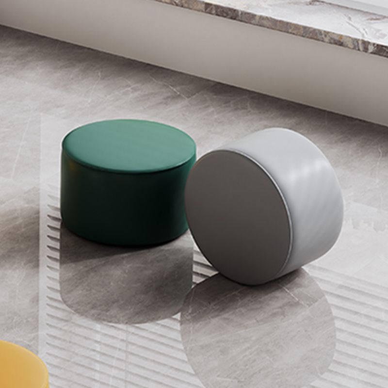 Modern Leather Ottoman Plain Water Resistant Stain Resistant Footstool Ottoman Clearhalo 'furn' 'furn_ottomans_poufs' 'Furniture' 'Living Room Furniture' 'Ottomans & Poufs' 'ottomans_poufs' 1200x1200_bdb869d4-49d6-4132-9bcb-523af35dc109