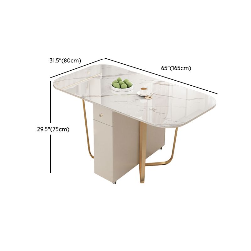 Forma rettangolare contemporanea set da tavolo da pranzo 1/3/5 pezzi