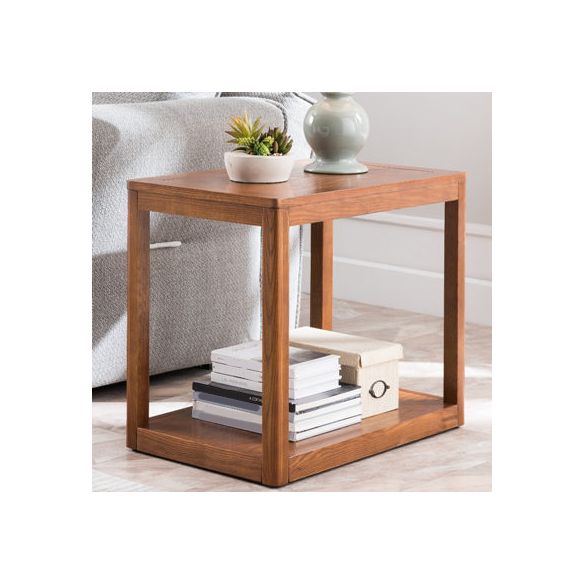 Ashwood Double Tier End Table Contemporary Rectangular Side Table for Living Room Clearhalo 'Coffee & Accent Tables' 'End & Side Tables' 'end_side_table' 'end_side_tables' 'furn' 'furn_end_side_tables' 'Furniture' 'furniture_end_side_table' 'Living Room Furniture' 1200x1200_bdbaec01-79d8-458f-be33-0926da456540