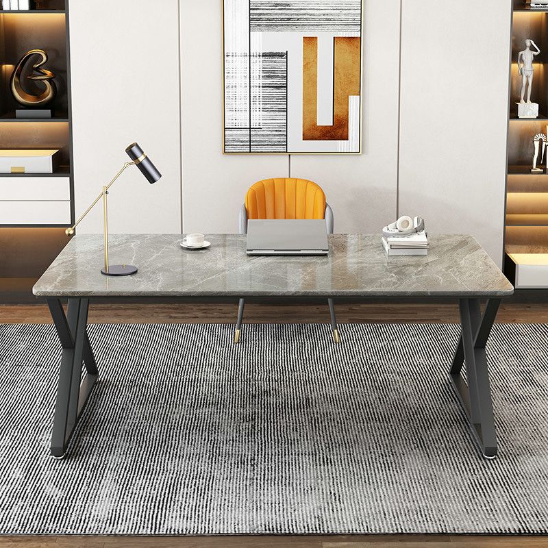 29.53 "Tall Stone Office Desk Sled Base rechthoekig schrijfbureau