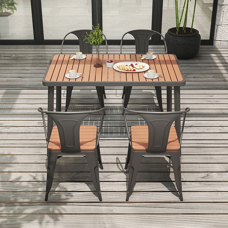 Industrial Style Dining Room Table 4 Metal Base Table for Home Kitchen Dinner Clearhalo ' dining_table' 'Dining Tables & Seating' 'Dining Tables' 'furn' 'furn_dining_table' 'Furniture' 'furniture_dining_table' 'Kitchen & Dining Furniture' 'kitchen&dining_furn' 'kitchen' 'kitchen_dining_table' 1200x1200_bdbc8ca0-356b-42db-afaf-8ec07d947c27