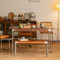 Minimalist Kitchen Brown Dining Table Rectangle Shape Solid Wood Dining Table with 4 Legs Base Clearhalo ' dining_table' 'Dining Tables & Seating' 'Dining Tables' 'furn' 'furn_dining_table' 'Furniture' 'furniture_dining_table' 'Kitchen & Dining Furniture' 'kitchen&dining_furn' 'kitchen' 'kitchen_dining_table' 1200x1200_bdbd86f5-f55d-4aae-b69a-561de633005d