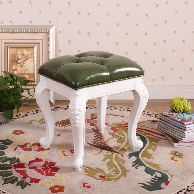 Mid-Century Modern Ottoman Faux Leather Upholstered Tufted Rectangle Ottoman Clearhalo 'furn' 'furn_ottomans_poufs' 'Furniture' 'Living Room Furniture' 'Ottomans & Poufs' 'ottomans_poufs' 1200x1200_bdbe37ce-badf-401b-87f2-359a7865ab28