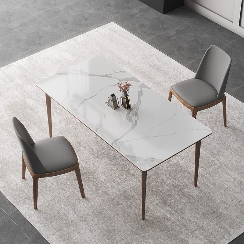 Modern Sintered Stone Top Dining Set Rectangle 1/2/3/4/7 Pieces Dining Room Table Set Clearhalo 'Dining Room Sets' 'Dining Tables & Seating' 'dining_room_set' 'furn' 'furn_dining_room_set' 'Furniture' 'furniture_dining_room_set' 'Kitchen & Dining Furniture' 1200x1200_bdbead01-cf8c-45b6-8559-a3a8131a0bce