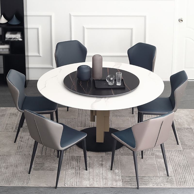 Modern Standard Round Shape Dining Table Sintered Stone Kitchen Dining Table with Pedestal Base Clearhalo ' dining_table' 'Dining Tables & Seating' 'Dining Tables' 'furn' 'furn_dining_table' 'Furniture' 'furniture_dining_table' 'Kitchen & Dining Furniture' 'kitchen&dining_furn' 'kitchen' 'kitchen_dining_table' 1200x1200_bdbebce9-b48e-430b-9430-c687875267f1