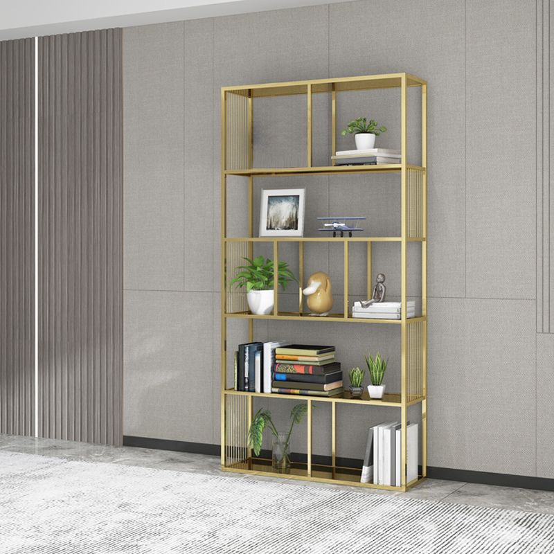 Scandinave Rectangle Bibshelf Office Metal Etagere Bibliothèque