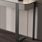 Tabella della console rettangolare moderna Tabella di divano console in grigio/oro