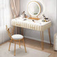 Luxurious Metal 29.53-In High Vanity Makeup Dressing Table Stool Set