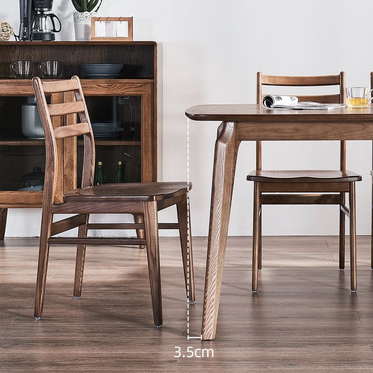 Solid Wood Dining Table Contemporary Style Dining Site Table with 4-foot Clearhalo 'Dining Tables & Seating' 'Dining Tables' 'dining_table' 'furn' 'furn_dining_table' 'Furniture' 'Kitchen & Dining Furniture' 1200x1200_bdc38d33-d074-4921-9e7b-174416f4a11e