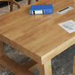 Contemporary Natural Pine Wood Desk Rectangle Wood Base Desk for Office