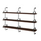 Wooden Wall Mounted Bookshelf Industrial Floating Storage Bookcase