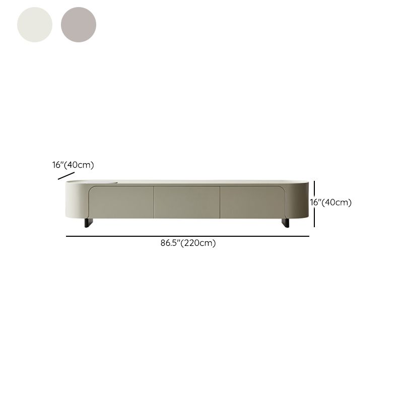 Stone TV Media Console Contemporary Media Console with 3 Drawers Clearhalo 'furn' 'furn_tv_stands_entertainment_centers' 'Furniture' 'Living Room Furniture' 'TV Stands & Entertainment Centers' 'TV Stands & Media Storage Furniture' 'tv_stands_entertainment_centers' 1200x1200_bdc6dada-38cc-4999-af1c-811b215776b7