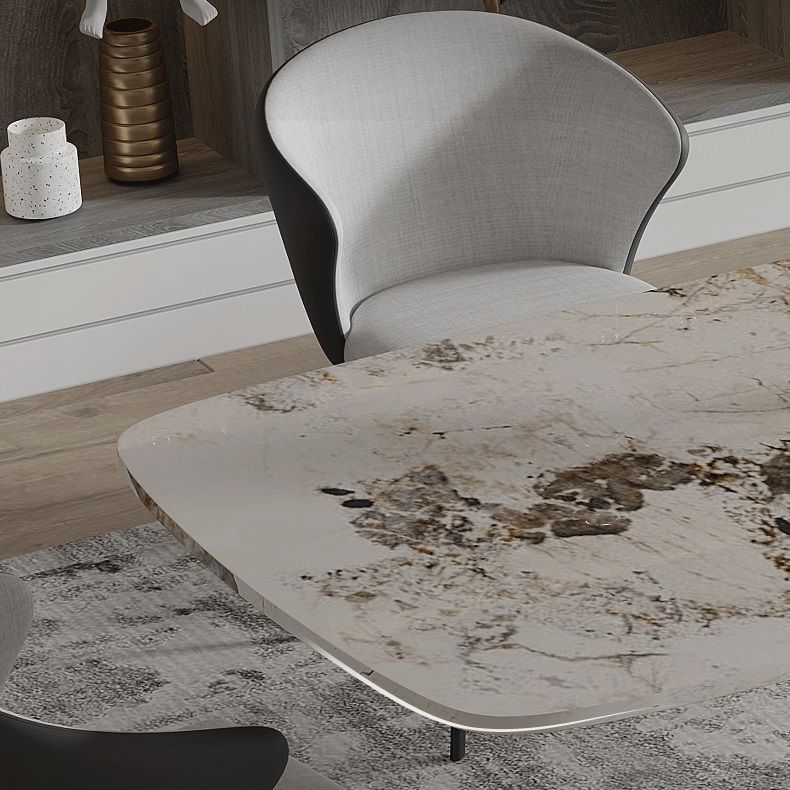 Modern Sintered Stone Top Dining Set Rectangle 1/3/4/5/7/9 Pieces Dining Room Table Set Clearhalo 'Dining Room Sets' 'Dining Tables & Seating' 'dining_room_set' 'furn' 'furn_dining_room_set' 'Furniture' 'Kitchen & Dining Furniture' 1200x1200_bdc71d02-bfc5-40ea-b2b9-9d1497077658