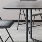 Metal Base Modern Rectangular Table Sintered Stone Top Table with Drop Leaf Clearhalo 'Dining Tables & Seating' 'Dining Tables' 'dining_table' 'furn' 'furn_dining_table' 'Furniture' 'furniture_dining_table' 'Kitchen & Dining Furniture' 'kitchen' 'kitchen_dining_table' 1200x1200_bdc75412-ae36-484f-95b6-b5bab130e1c5