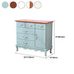 15,6-inch breedte Coastal Dresser vaste houten opbergkast met 3/6 laden