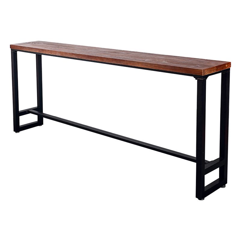 Ensemble de Table de Bar industriel 1/6/11 pièces, Table de comptoir rectangulaire en bois de pin avec tabourets hauts
