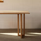 Modern Oak Table for Restaurant Rectangle Dining Table with Double Pedestal Clearhalo 'Dining Tables & Seating' 'Dining Tables' 'dining_table' 'furn' 'furn_dining_table' 'Furniture' 'furniture_dining_table' 'Kitchen & Dining Furniture' 'kitchen' 'kitchen_dining_table' 1200x1200_bdc8cf8f-de55-4a48-8501-e7cc30fca69c