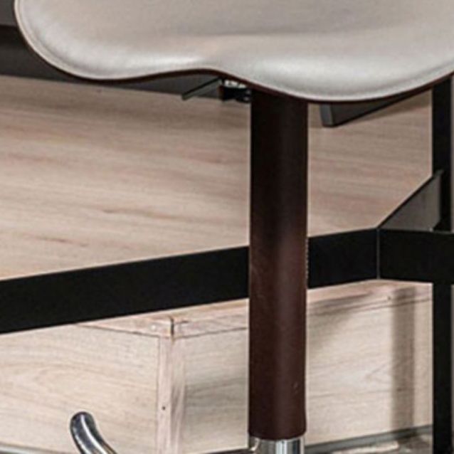 Adjustable Height Bar Stool Leather Backrest Bar Stools for Dining Room