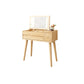 Scrivania in legno massello scrivania da remoto set di vanità per trucco specchio con cassetto