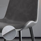 Modern Dining Side Chair Matte Finish Leather Curved Parsons Armless Chair Clearhalo ' kitchen&dining_furn' 'Dining Chairs' 'Dining Tables & Seating' 'dining_chair' 'furn' 'furn_dining_chair' 'Furniture' 'furniture_dining_chair' 'Kitchen & Dining Furniture' 'kitchen' 1200x1200_bdcc31cf-7c02-4b6d-a871-acb1440f4453