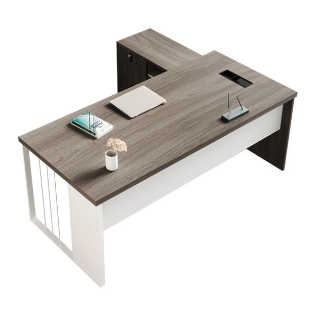 Rectangular and L-Shape Computer Desk Contemporary Manufactured Wood Desktop Desk Clearhalo 'furn' 'furn_office_desk' 'Furniture' 'furniture_office_desk' 'Office Desks' 'Office Furniture' 'office_desk' 1200x1200_bdcc96b9-10d6-4211-bf18-eca17ebde1c7