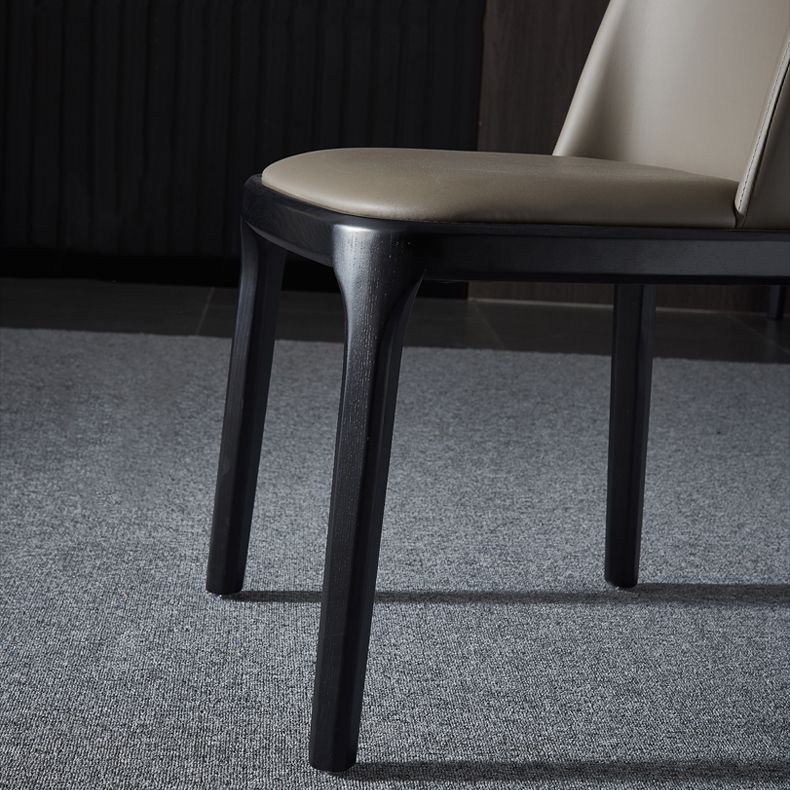 Contemporary Style Side Chairs Armless Parsons Chairs with Wooden Legs Clearhalo ' kitchen&dining_furn' 'Dining Chairs' 'Dining Tables & Seating' 'dining_chair' 'furn' 'furn_dining_chair' 'Furniture' 'furniture_dining_chair' 'Kitchen & Dining Furniture' 'kitchen' 1200x1200_bdcdcab8-b51e-4f69-a15d-9fada475cd65